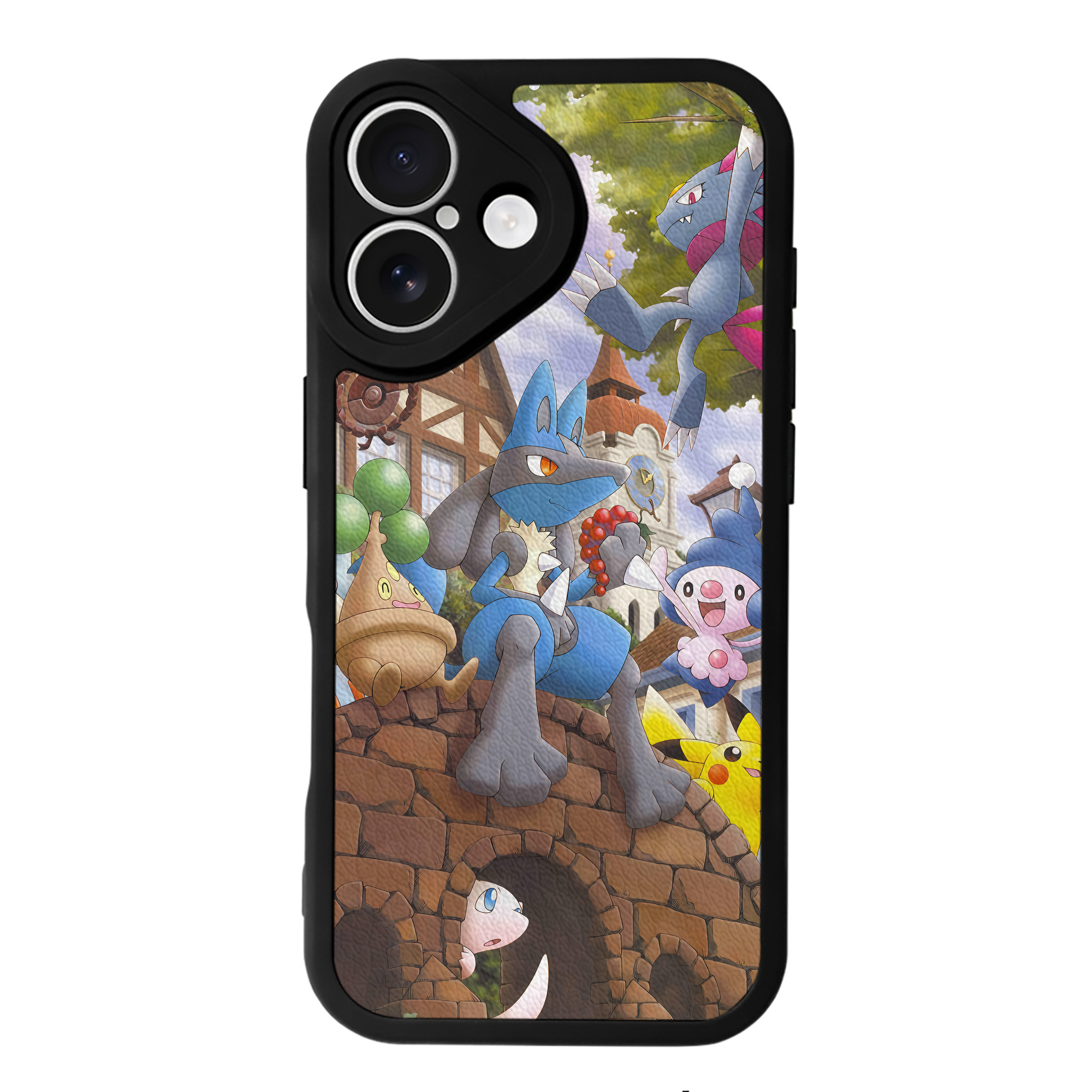 （画像用） ポケットモンスター Pokémon 【iPhone 16シリーズ対応】シリコンスマホケース（レザー調） 材質：シリコン